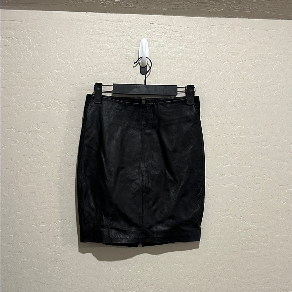 Blanc Noir Black Pencil Skirt
